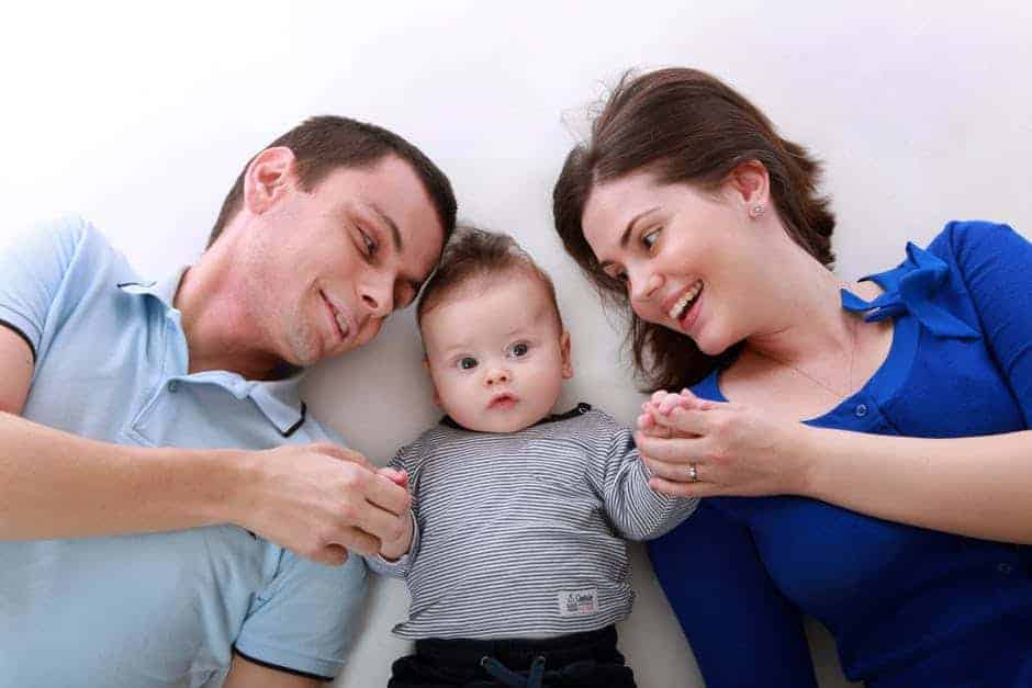 young family with baby